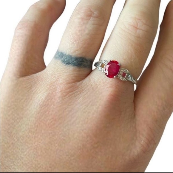 925 Silver ring size 9 - Picture 1 of 4